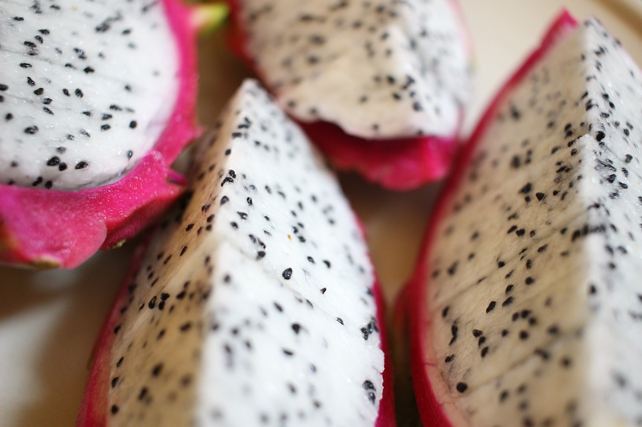 Dragon fruit slices :)