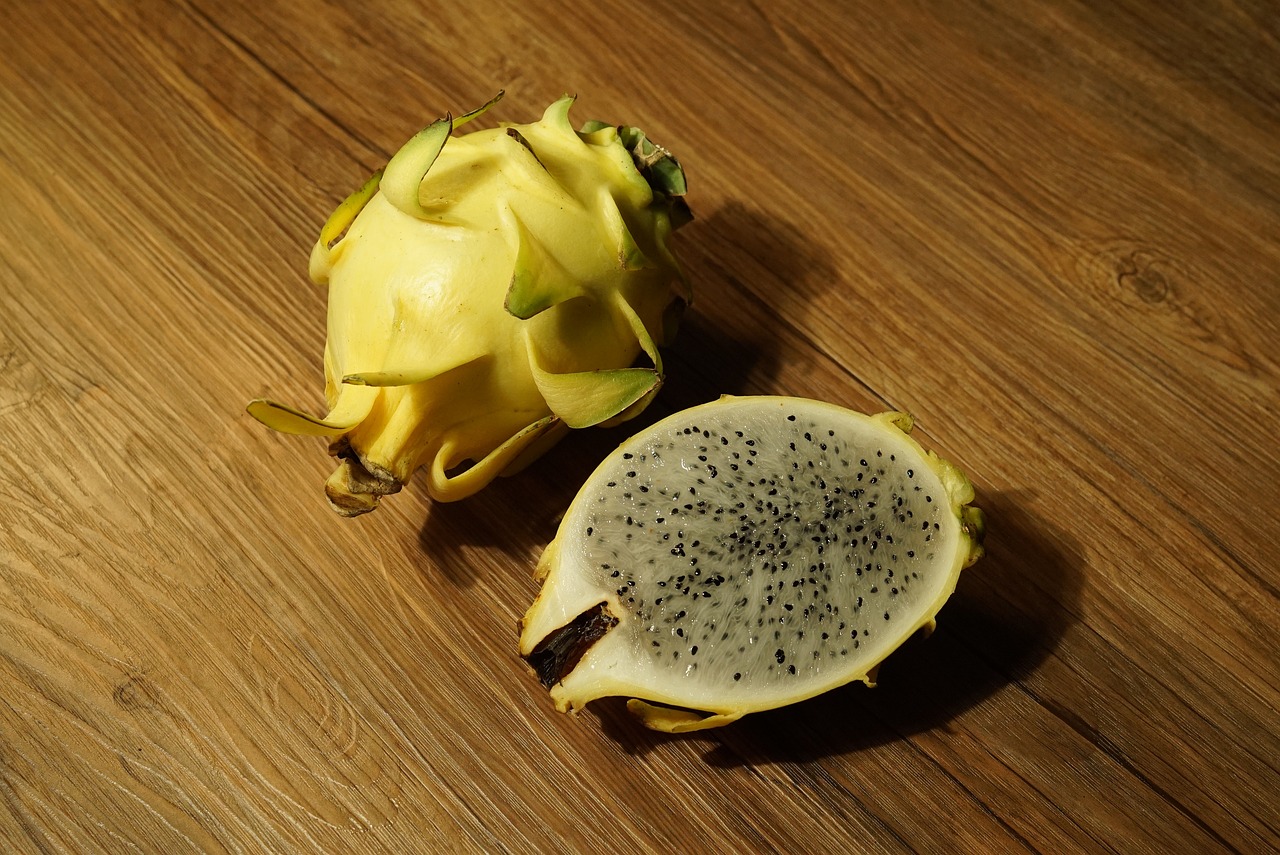 The yellow dragon fruit.